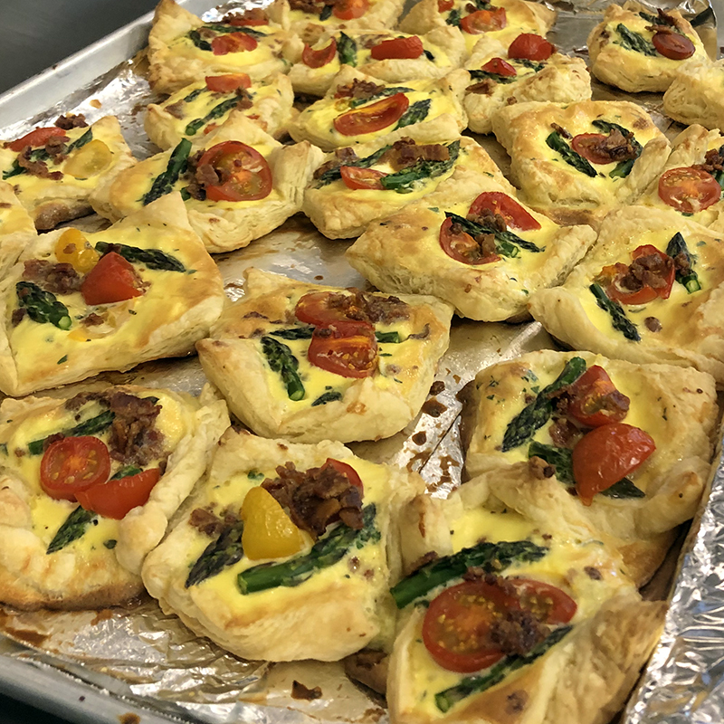 Asparagus Tart w/Cherry Tomatoes and Goat&nbsp;Cheese