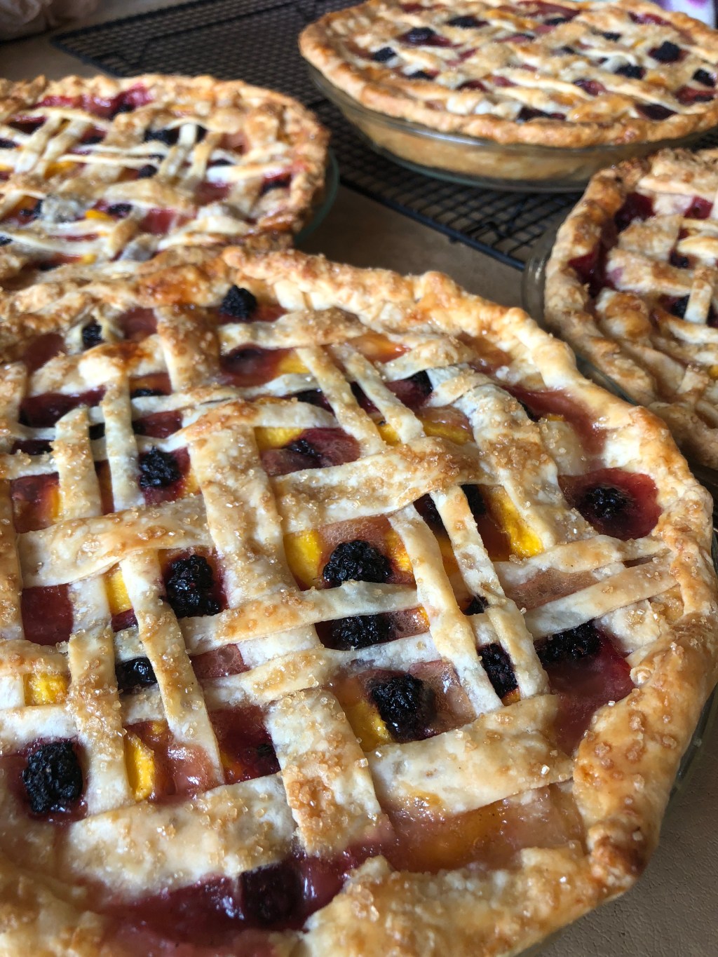 Peach Blackberry Pie