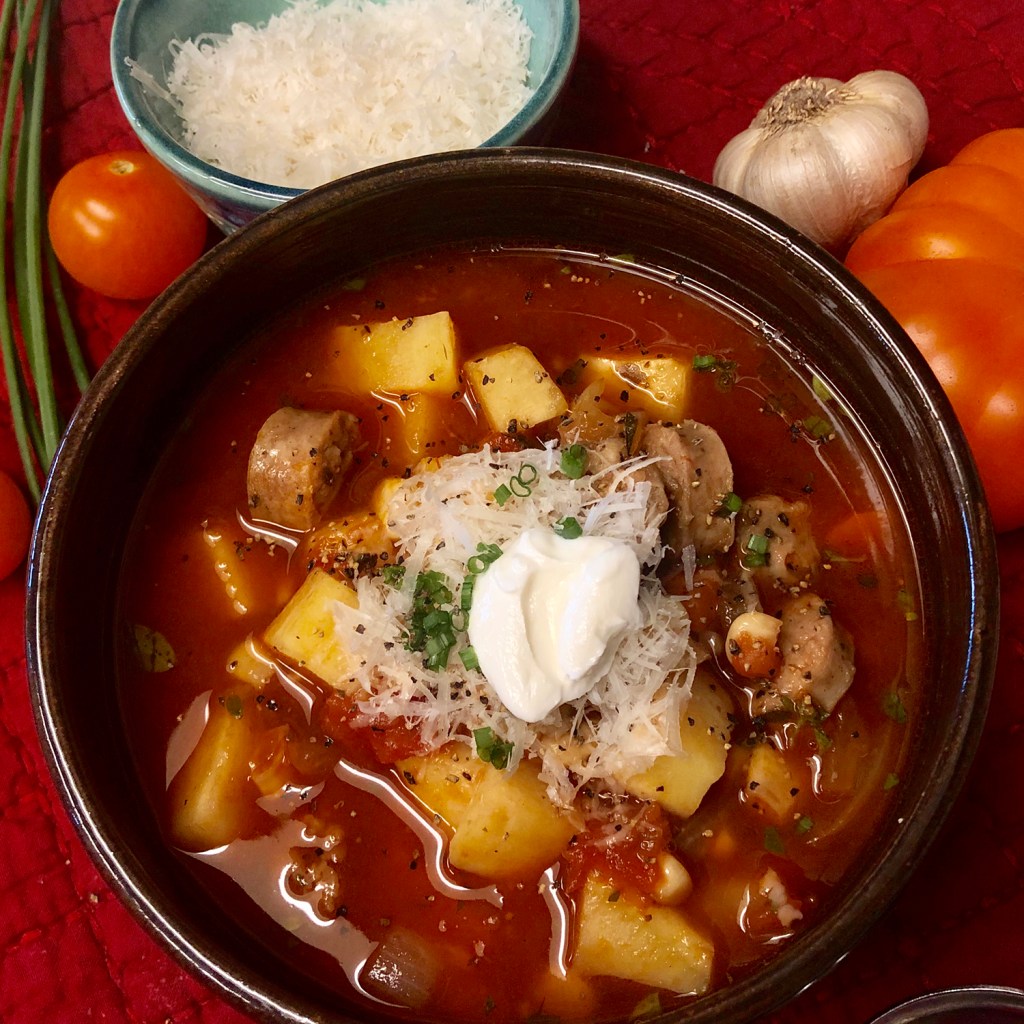 Sausage and Sweet Potato&nbsp;Soup
