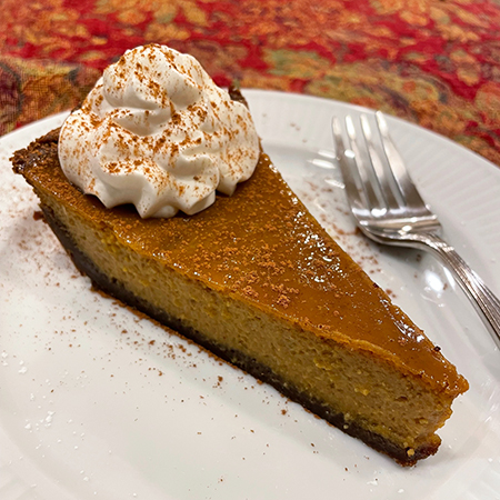 Pumpkin Pie with Ginger Snap&nbsp;Crust