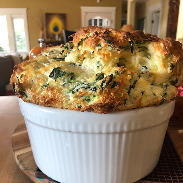 Cheese & Spinach&nbsp;Soufflé