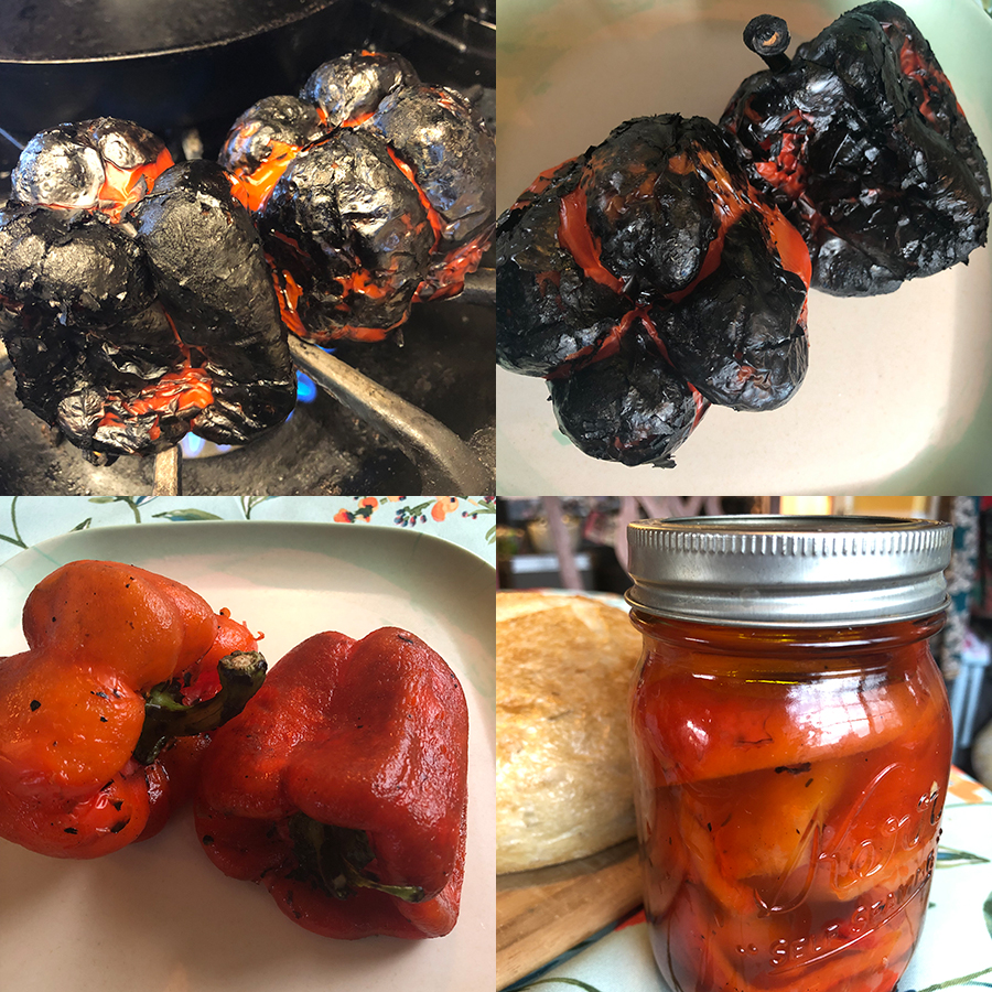 How to Roast and Preserve Red Peppers