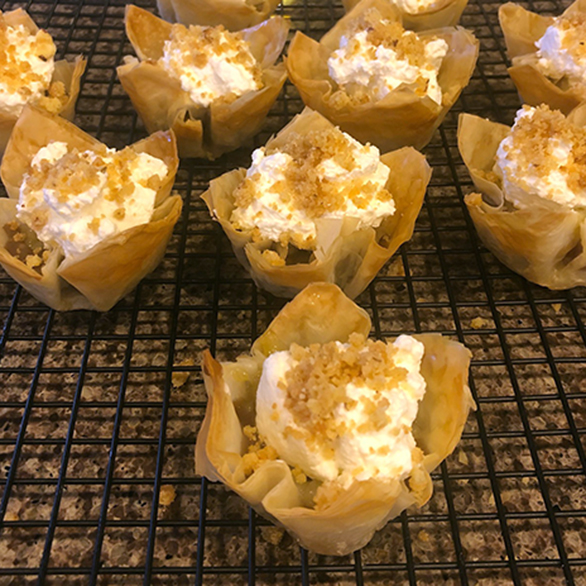 Banoffee Whiskey Phyllo&nbsp;Bundles