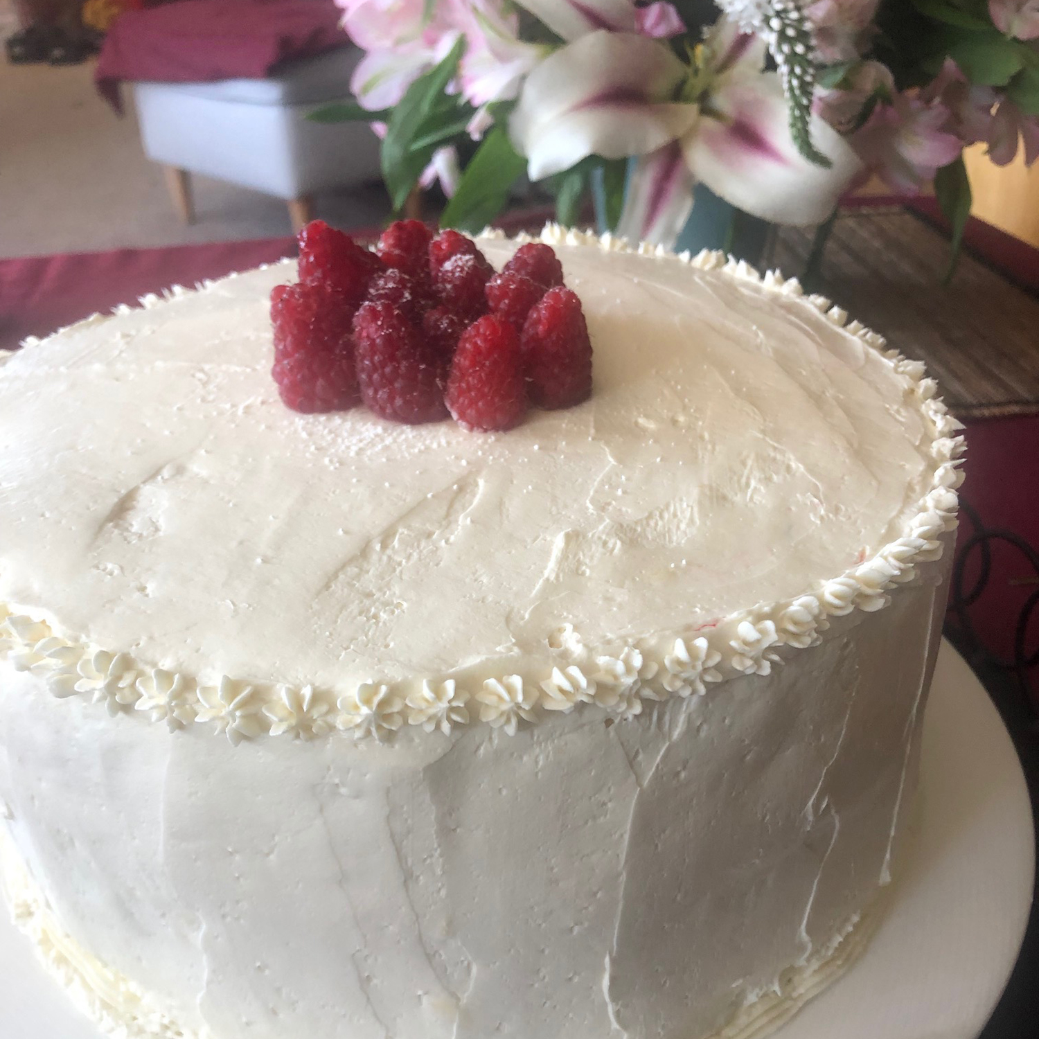 Orange Blossom Cake with Lemon Curd & Buttercream