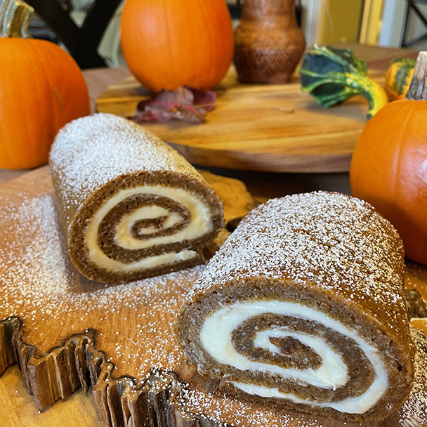 Pumpkin Roll with Cream Cheese&nbsp;Frosting