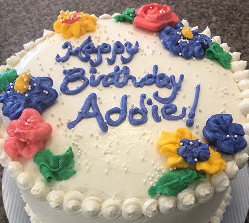 Yellow Chiffon Cake with Bailey’s Irish Cream Swiss Buttercream